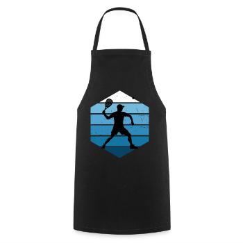 Women's Men's Pickleball Pickleball Pickleball Racquetb - Cooking Apron - black - Front - AI Model Male 185 dark (185cm)