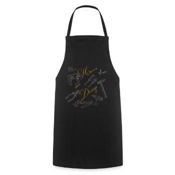 Lord of Things Craftsman Hobby Hobbyist Tool - Cooking Apron - black - Front - AI Model Male 185 dark (185cm)