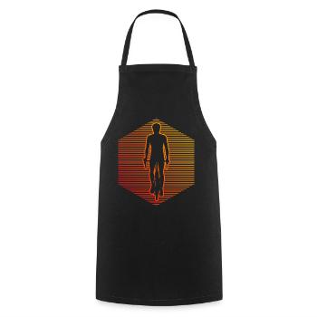 Cyclisme Hommes Femmes Vélo Vélo Cycliste - Tablier de cuisine - noir - Devant - AI Model Male 185 dark (185cm)