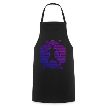 Pickleball Pickleball Jouer au racquetball pour femmes - Tablier de cuisine - noir - Devant - AI Model Male 185 dark (185cm)