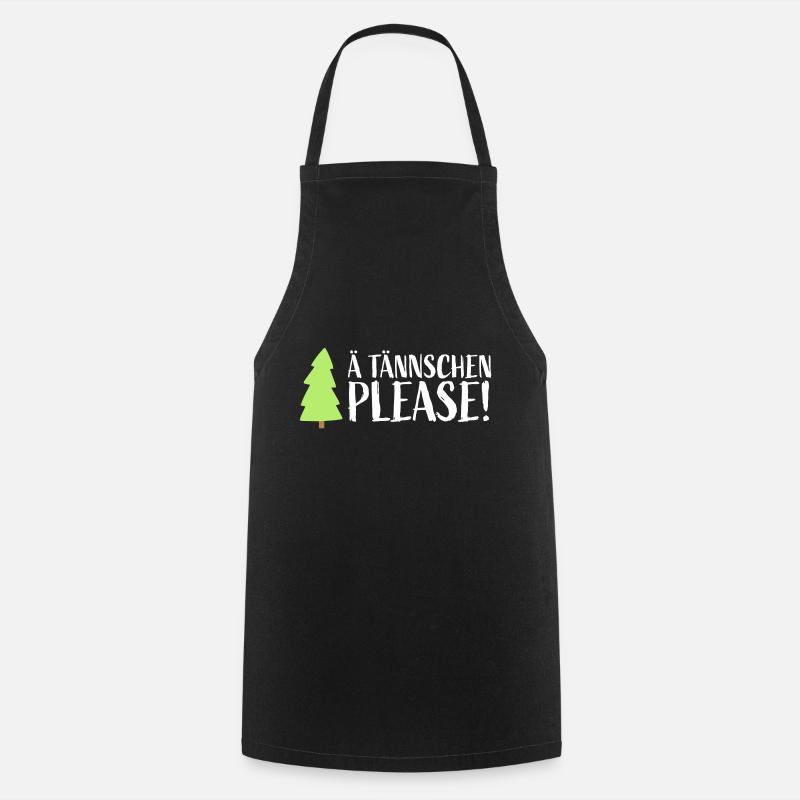 Xmas Denglisch - Ä TÄNNSCHEN PLEASE! - Kochschürze - Schwarz