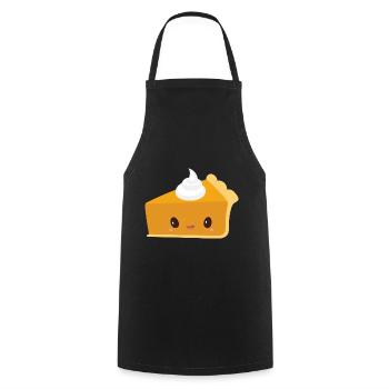 Pumpkin pie - Cooking Apron - black - Front - AI Model Male 185 dark (185cm)