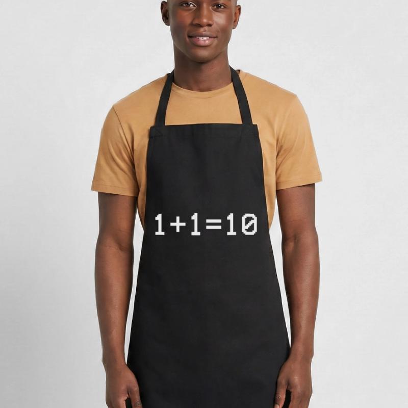 1+1=10 Funny Computer Science Computer Scientist Binary Cooking Apron