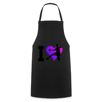 Handball Handballeurs Joueurs de handball Masculins - Tablier de cuisine - noir - Devant - AI Model Male 185 dark (185cm)