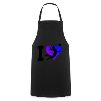 Volleyball masculin Volleyball féminin Spi - Tablier de cuisine - noir - Devant - AI Model Male 185 dark (185cm)