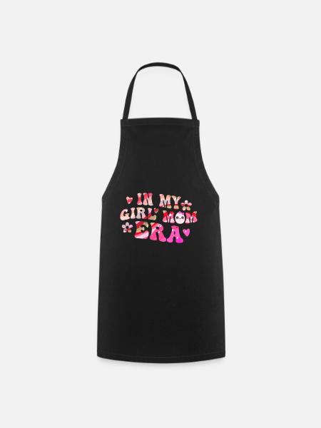 In My Girl Mom Era Baby Girl Ankündigung - Kochschürze - Schwarz