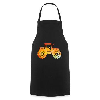 tracteur - Tablier de cuisine - noir - Devant - AI Model Male 185 dark (185cm)