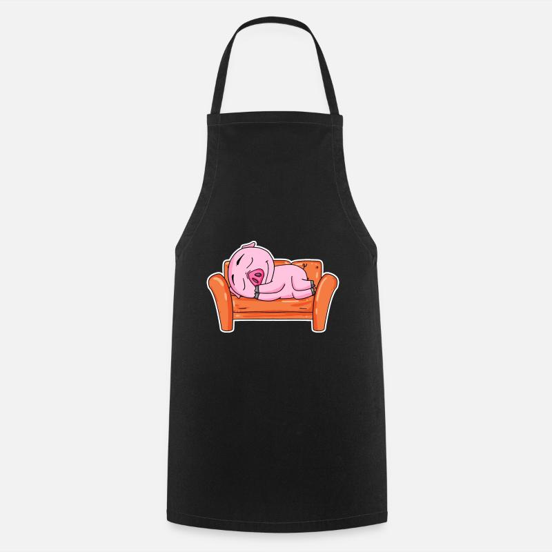Pig NIedlich sonno sonno - Grembiule da cucina - nero