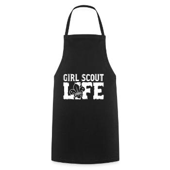 Scouting Girl Scout Life - Cooking Apron - black - Front - AI Model Male 185 dark (185cm)