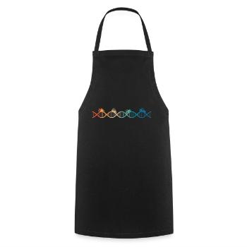 the Tractor is in my DNA - Cooking Apron - black - Front - AI Model Male 185 dark (185cm)