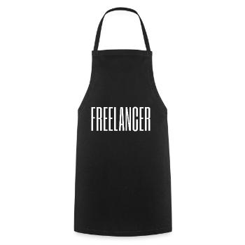 Freelancer - Cooking Apron - black - Front - AI Model Male 185 dark (185cm)