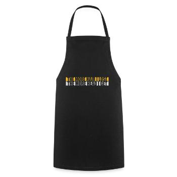 I get more head - Cooking Apron - black - Front - AI Model Male 185 dark (185cm)