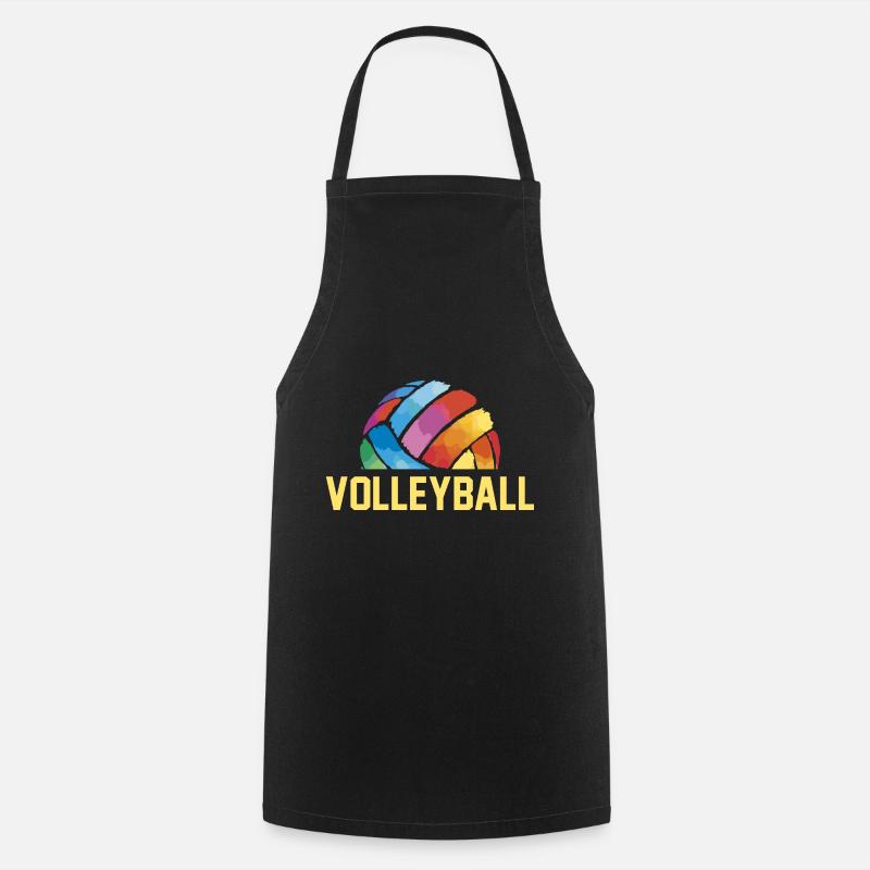 Volley-ball - Tablier de cuisine - noir