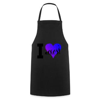 Paddle Racket Paddle Paddle Tennis Men - Cooking Apron - black - Front - AI Model Male 185 dark (185cm)