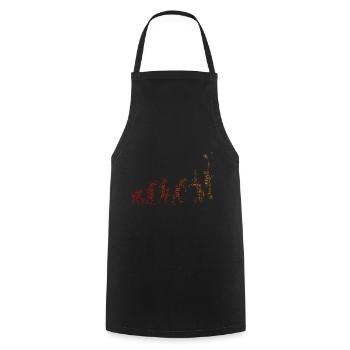 Court de padel padel femmes padel - Tablier de cuisine - noir - Devant - AI Model Male 185 dark (185cm)