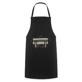 Réchaud Buffet Réchaud - Tablier de cuisine - noir - Devant - AI Model Male 185 dark (185cm)