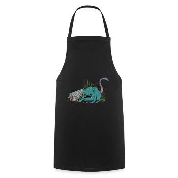 Czesio - Tablier de cuisine - noir - Devant - AI Model Male 185 dark (185cm)