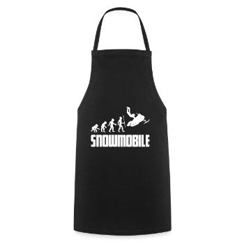 Evolution snowmobile snowmobile snow winter - Cooking Apron - black - Front - AI Model Male 185 dark (185cm)