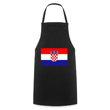 Croatie drapeau drapeau croate drapeau - Tablier de cuisine - noir - Devant - AI Model Male 185 dark (185cm)