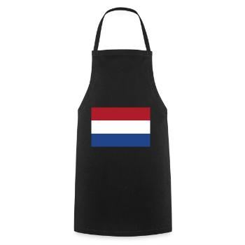Pays-Bas Hollande Drapeau néerlandais Drapeau - Tablier de cuisine - noir - Devant - AI Model Male 185 dark (185cm)