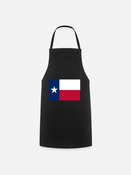 Texas texanisch Flagge Fahne - Kochschürze - Schwarz