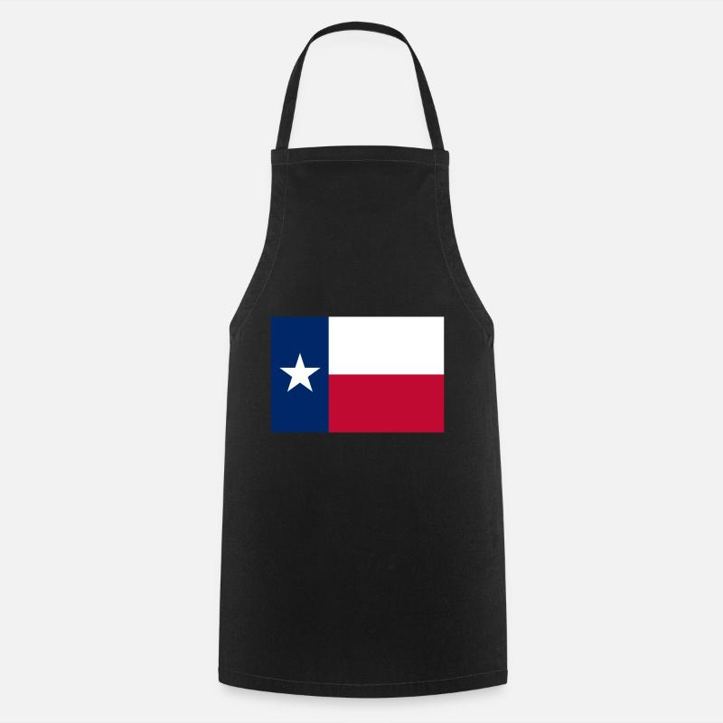 Texas Texas flag flag - Cooking Apron - black