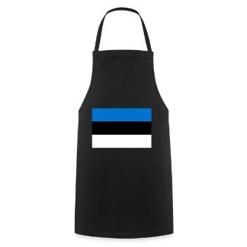 Estland estnisch Flagge Fahne - Kochschürze - Schwarz - Vorne - AI Model Male 185 dark (185cm)
