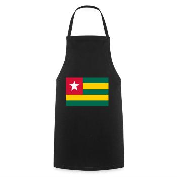 Togo drapeau togolais drapeau - Tablier de cuisine - noir - Devant - AI Model Male 185 dark (185cm)