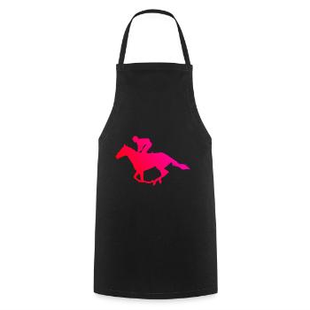 Équitation Équitation Cavaliers Chasse Équitation - Tablier de cuisine - noir - Devant - AI Model Male 185 dark (185cm)