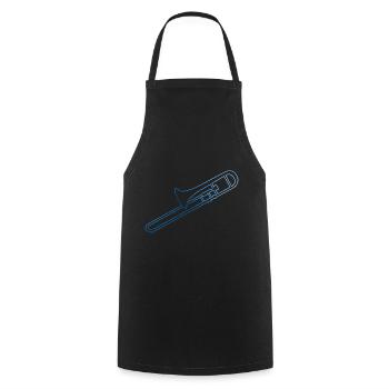 Trombone Jazz Tromboniste Cuivres Tromboniste Jazz Tromboniste - Tablier de cuisine - noir - Devant - AI Model Male 185 dark (185cm)