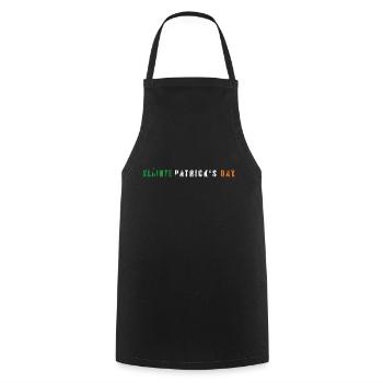 Saint Patrick's Day Is Slainte Patrick's Day - Cooking Apron - black - Front - AI Model Male 185 dark (185cm)
