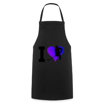 Hockey sur glace Hockey sur glace féminin Hockey sur glace - Tablier de cuisine - noir - Devant - AI Model Male 185 dark (185cm)
