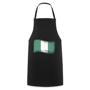 Nigeria Vintage - Tablier de cuisine - noir - Devant - AI Model Male 185 dark (185cm)