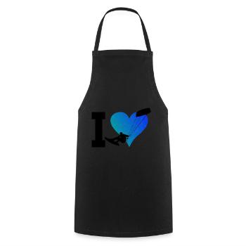 Kitesurfing Kite Kiten Kitesurfen Kitesurfer - Cooking Apron - black - Front - AI Model Male 185 dark (185cm)