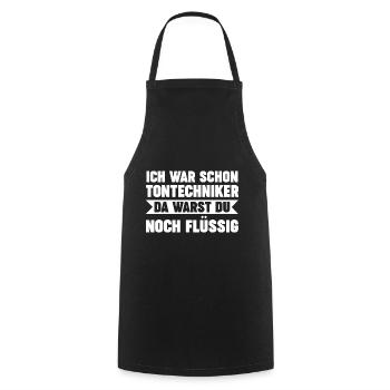 Toningenieur Tontechnik Tontechniker - Kochschürze - Schwarz - Vorne - AI Model Male 185 dark (185cm)