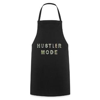 Hustler Mode Argent Texture Inspiration - Tablier de cuisine - noir - Devant - AI Model Male 185 dark (185cm)