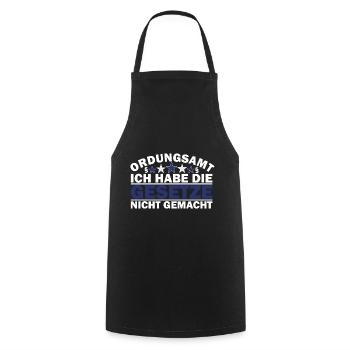 Ordnungsamt Dienst Arbeit Beamter Geschenk - Kochschürze - Schwarz - Vorne - AI Model Male 185 dark (185cm)