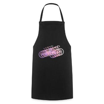 Bicycle Road Bike Vintage Retro Grunge - Cooking Apron - black - Front - AI Model Male 185 dark (185cm)