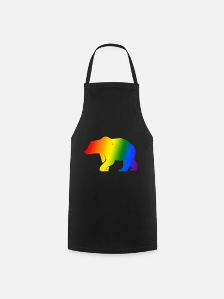 Bär Gay LGBT - Kochschürze - Schwarz