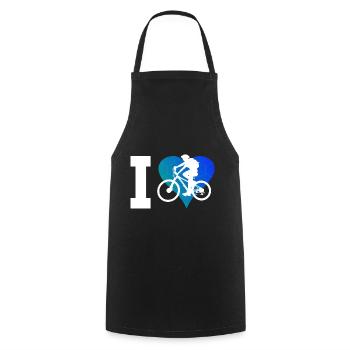 Women's Cyclists Men's Mountain Bike Mountain Bike - Cooking Apron - black - Front - AI Model Male 185 dark (185cm)