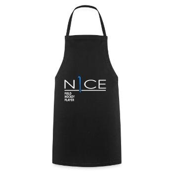 Joueur de hockey sur gazon, club de hockey - Tablier de cuisine - noir - Devant - AI Model Male 185 dark (185cm)