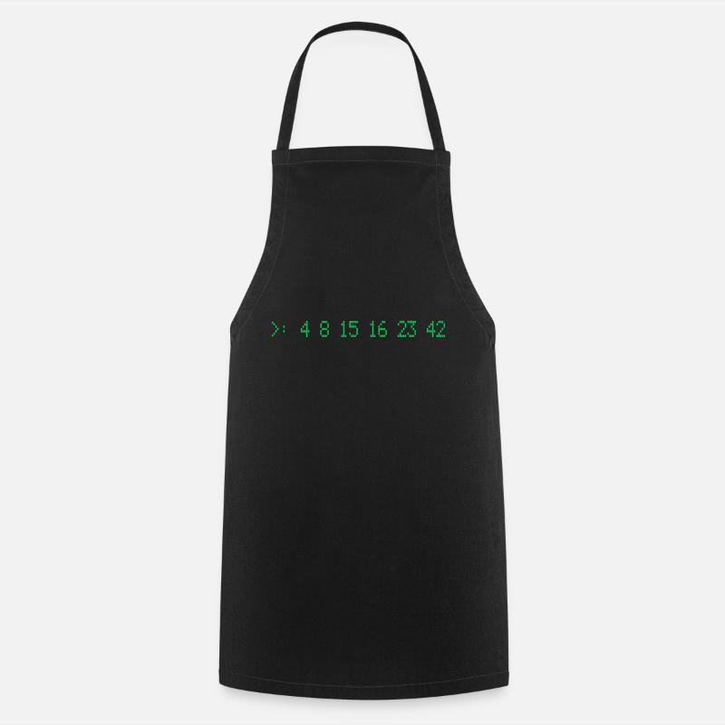 Lost Numbers - Cooking Apron - black