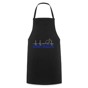 Australie - Tablier de cuisine - noir - Devant - AI Model Male 185 dark (185cm)