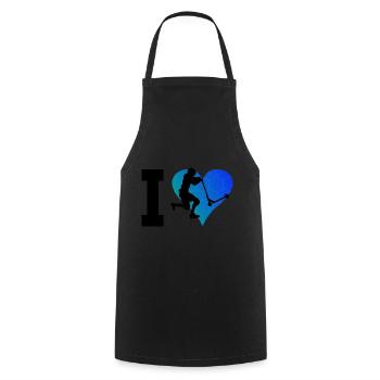 Stunt Scooter Kick Scooter Stunt Scooter Ladies - Cooking Apron - black - Front - AI Model Male 185 dark (185cm)