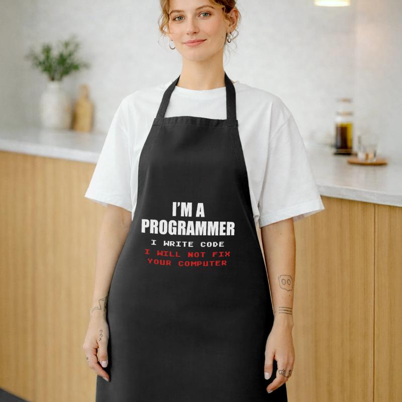 Programmer Geek Computer Programming Coder L Cooking Apron