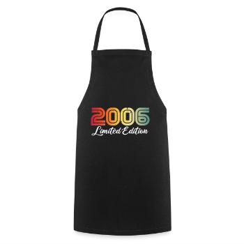 18th Birthday Gift 18 Years Old Boy Girl 2006 - Cooking Apron - black - Front - AI Model Male 185 dark (185cm)