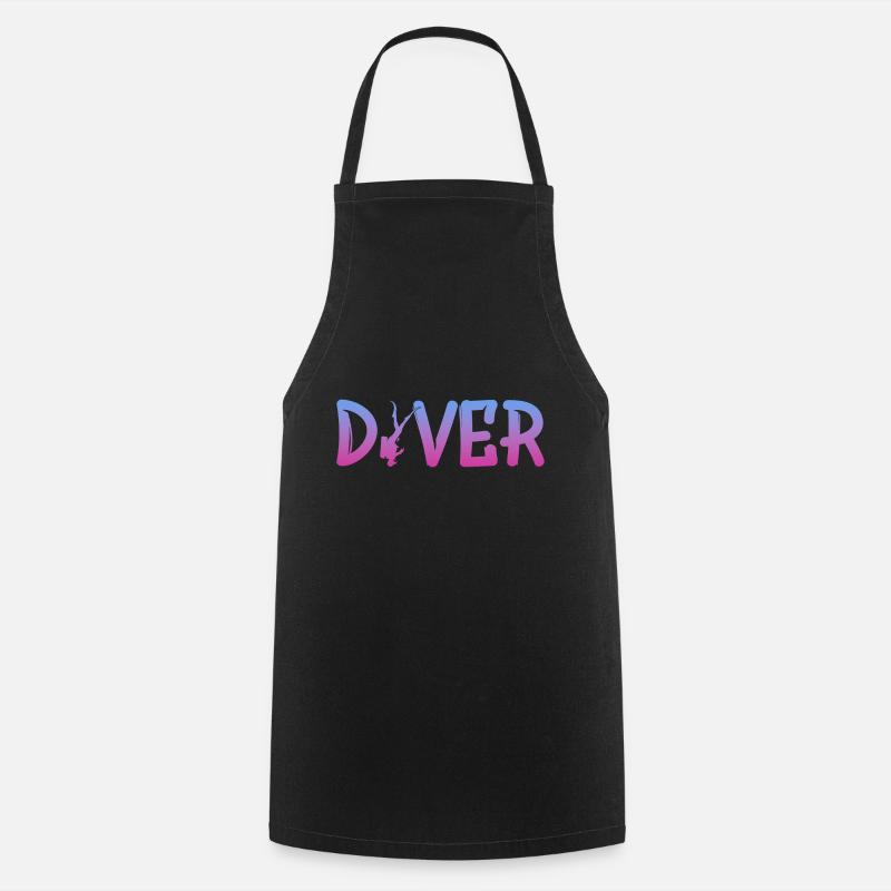 Diver - Kochschürze - Schwarz