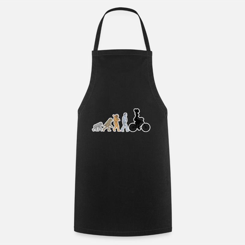 Evolution Bike Female Black Grunge - Cooking Apron - black