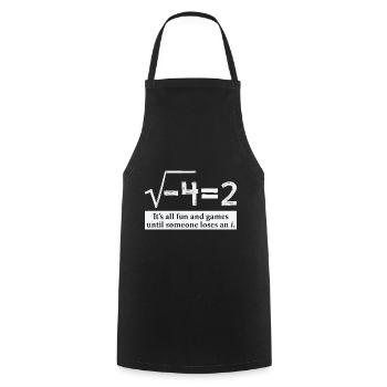Someone Loses An i Funny Math Gift for Pi day - Tablier de cuisine - noir - Devant - AI Model Male 185 dark (185cm)