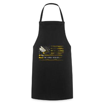 Bee Bumblebee Insect Bee - Cooking Apron - black - Front - AI Model Male 185 dark (185cm)